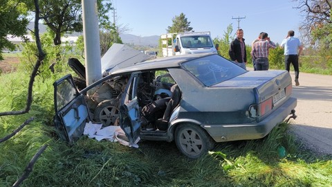 Burdur'da feci kaza: 2 yaralı