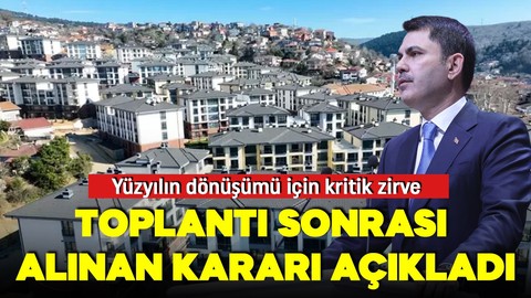 Bakan Kurum duyurdu! İstanbul Kentsel Dönüşüm Komisyonu kurulacak