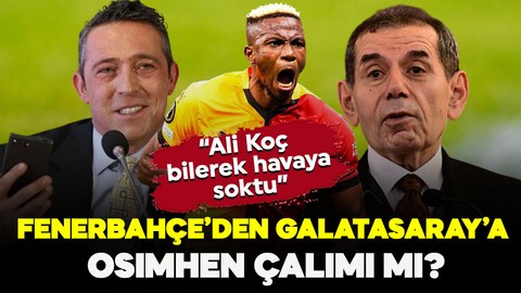 Fenerbahçe’den Galatasaray’a tarihi transfer çalımı hazırlığı! Usta isim Osimhen bombasını patlattı: “Ali Koç, 75 milyon euroyu verir”