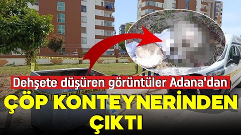 Adana'da korkunç olay! Çöp konteynerinden kafatası çıktı