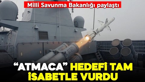 ATMACA TCG Kınalıada'dan fırlatıldı! Hedefe tam isabet! MSB o anları paylaştı