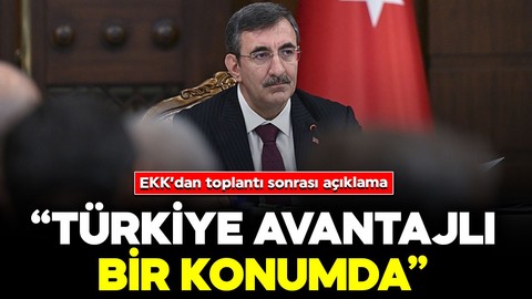 Ekonomi Koordinasyon Kurulu'nda önemli açıklama: "Dönüşüm sürecinde Türkiye oldukça avantajlı bir konumda"