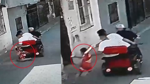 Adana'da pes dedirten görüntü! Küçük çocuğu formasından tutup sürüklediler: O anlar kamerada
