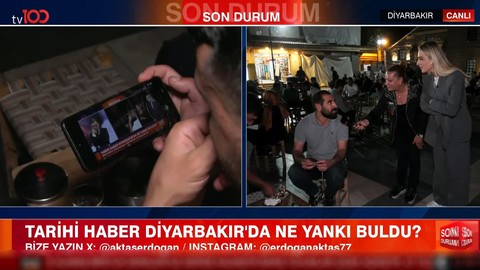 Diyarbakırlılar PKK'nın fesih kararını tv100 yayınında değerlendirdi: "Şaşkına döndük"