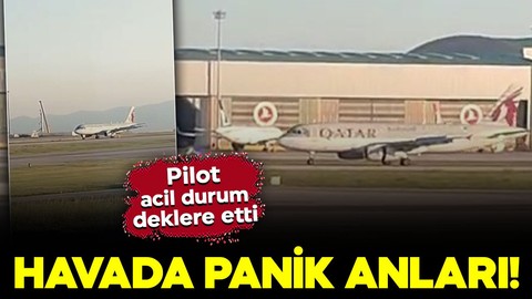 Havada panik anları! Uçağın motoru arızalandı: Pilot acil durum deklere etti