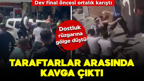 Dostluk rüzgarına gölge düştü! Trabzonspor- Galatasaray taraftarları arasında kavga çıktı!