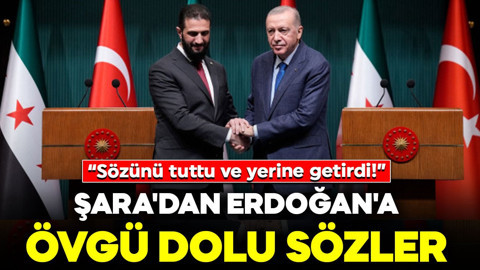 Suriye Cumhurbaşkanı Ahmed Şara'dan Erdoğan'a teşekkür: "14 yıl boyunca yanımızda durdu"