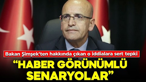 Bakan Şimşek'ten hakkında çıkan o iddialara sert tepki: Haber görünümlü senaryolar