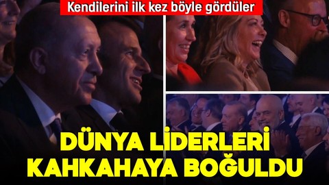 Tiran’da liderlere gülümseten sürpriz! Kendilerini ilk kez böyle gördüler! Kahkahaya boğuldular!