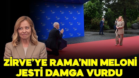 Kırmızı halıda böylesi görülmedi! Tiran’daki Zirve’ye Rama’nın Meloni jesti damga vurdu