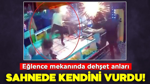 Eğlence mekanında dehşet: Sahnede kendini vurdu