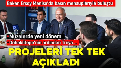 Bakan Ersoy Manisa’da basın mensuplarıyla buluştu!  Tek tek açıkladı: Hakkari’ye kayak merkezi geliyor, gece müzeciliği genişliyor, halk plajları artıyor