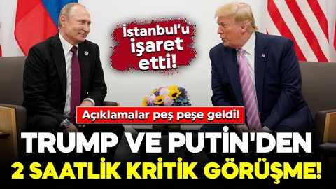Trump ve Putin'den 2 saatlik kritik görüşme! Açıklamalar peş peşe geldi: Dikkat çeken 'Ateşkes' mesajı