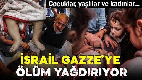 İsrail Gazze'ye ölüm yağdırdı! Sabah bombardıman düzenledi! En az 50 kişi öldü!
