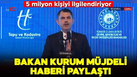 5 milyon kişiyi ilgilendiriyor: Murat Kurum müjdeli haberi paylaştı