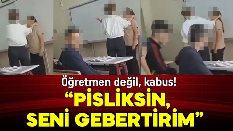 Yer: Pendik! Öğretmenden öğrenciye şiddet: Seni gebertirim! Öğrenci böyle yalvardı