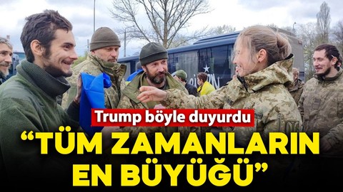 Trump böyle duyurdu: Tüm zamanların en büyüğü