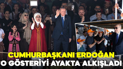 Cumhurbaşkanı Erdoğan'dan 7. Etnospor Kültür Festivali'ne ziyaret! O gösteriyi ayakta alkışladı
