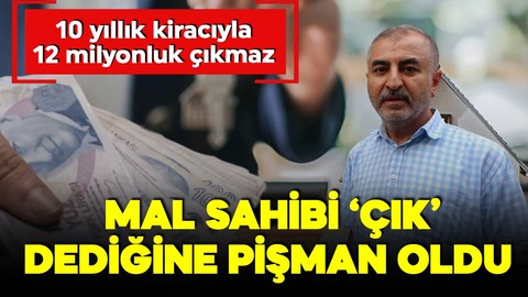 Mersin'de mal sahibi-kiracı krizi! Ev sahibi çık dedi, kiracıdan rest gibi yanıt!