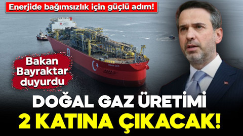 Enerjide bağımsızlık için güçlü adım! Bakan Bayraktar duyurdu: "Osman Gazi" doğal gaz üretimini iki katına çıkaracak