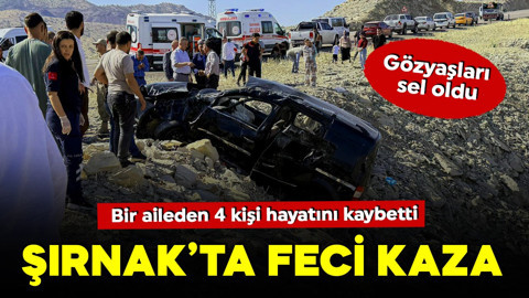 Şırnak’ta feci kaza: Anne ve 3 kız kardeş hayatını kaybetti