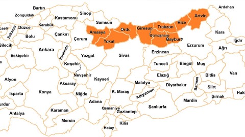 Ordu, Trabzon, Giresun, Rize, Gümüşhane, Artvin, Sivas, Bayburt, Erzurum, Samsun ve Tokat'ta 8 gün boyunca sürecek herkes hazır olsun