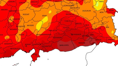 Adana, Hatay, Mersin, Gaziantep, Kilis, Maraş, Şanlıurfa, Diyarbakır ve Mardin'e tarihli 40 uyarısı şimdi verildi