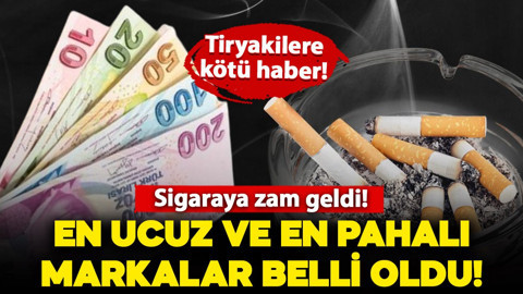 Tiryakilere kötü haber: Gelen zam sonrası en ucuz ve en pahalı sigara belli oldu! İşte güncel fiyatlar