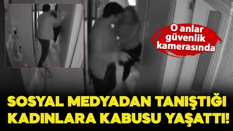 Sosyal medyadan tanıştığı kadınları gasp eden zanlı kamerada!