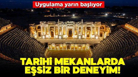 Tarihi mekanlarda eşsiz bir deneyim! Uygulama yarın başlıyor