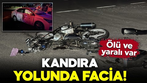 Kandıra yolunda facia! Otomobil ile motosiklet çarpıştı: Ölü ve yaralı var