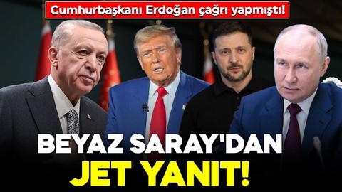 Cumhurbaşkanı Erdoğan çağrı yapmıştı! Beyaz Saray'dan jet yanıt