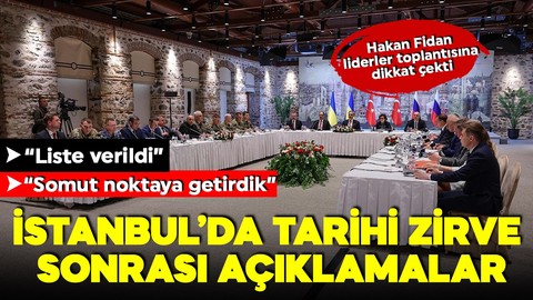 İstanbul'da barış zirvesi sona erdi! Açıklamalar peş peş geldi: Somut noktaya getirdik