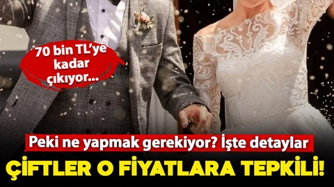 Düğün sezonu başladı! Çiftler ise o fiyatlara tepkili: Peki ne yapmak gerekiyor? İşte detaylar