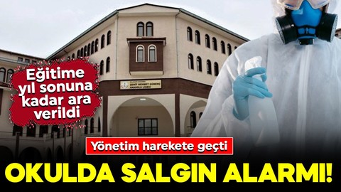 Okulda salgın alarmı! Yönetim harekete geçti: Eğitime yıl sonuna kadar ara verildi