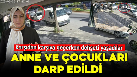 Trafikte şiddet bitmiyor! Karşıdan karşıya geçerken dehşeti yaşadılar! Anne ile oğlunu darp ettiler