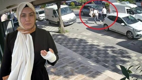 Trafikte şiddet bitmiyor! Karşıdan karşıya geçerken dehşeti yaşadılar! Anne ile oğlunu darp ettiler