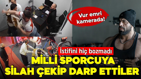 Mili sporcu Semih Topçu'ya silah çekip dakikalarca darp ettiler!