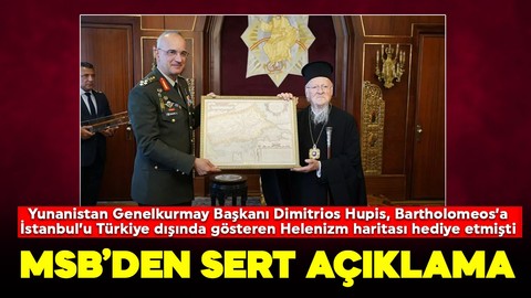 MSB'den Yunan Genelkurmay Başkanı'na tepki: Mesaj değil nostalji