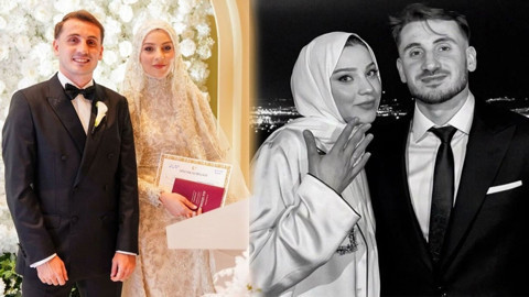 Milli futbolcu Kerem Aktürkoğlu'nun düğününden yeni fotoğraflar ortaya çıktı