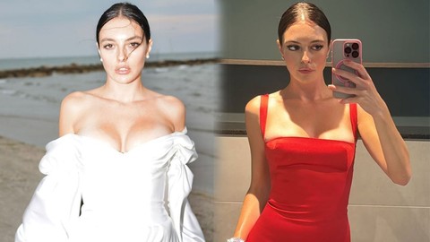 Güzel oyuncu Melis Sezen'den cansız mankenle dans! "Erkeğim" diyerek hitap etti