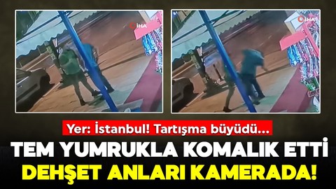 Maltepe'de tartıştığı kişiyi tek yumrukla komalık etti! Dehşet anları kamerada