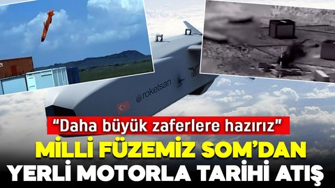 Türkiye'nin vurucu gücü büyüyor! Milli füzemiz SOM'dan yerli motorla tarihi atış!