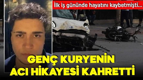 İlk iş gününde hayatını kaybetmişti! Genç motokuryenin acı hikayesi ortaya çıktı