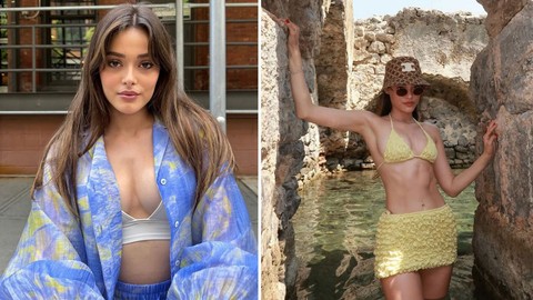 Güzel oyuncu Simay Barlas'tan cesur tatil pozları! Sarı renk bikinisiyle peş peşe paylaştı, iddialı karelerine beğeni yağdı