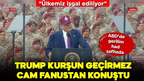 ABD'de gerilim had safhada! Trump kurşun geçirmez cam fanustan konuştu! "Ülkemiz işgal ediliyor"