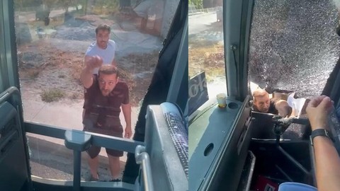 Turistleri taşıyan tur otobüsüne taşla saldırmışlardı! 5 şüpheli hakkında karar