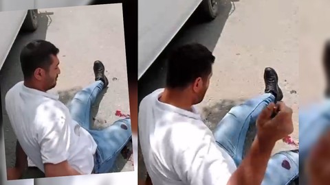 Sokak ortasında gerilim! Kendisini rahatsız eden adamı ayaklarından vurdu: O anları kaydetti