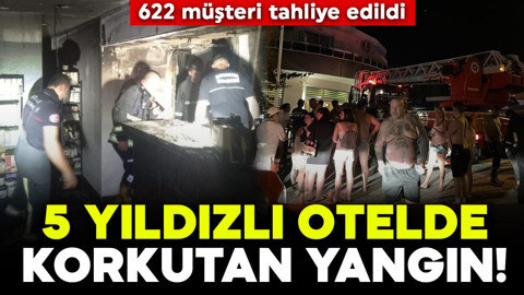 Alanya'da korkutan otel yangını! 622 turist tahliye edildi