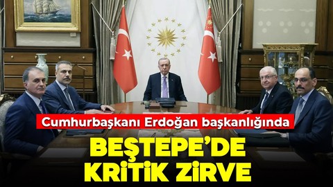 Beştepe'de güvenlik zirvesi Cumhurbaşkanı Erdoğan başkanlığında toplandı